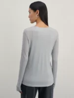 Двухслойный лонгслив с майкой внутри