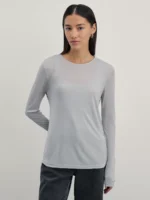 Двухслойный лонгслив с майкой внутри