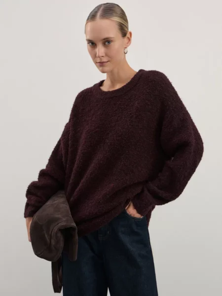 Джемпер из фактурной пряжи с шерстью