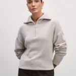 Джемпер на молнии из хлопка