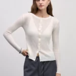 Джемпер на пуговицах с добавлением шерсти