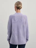 Джемпер оверсайз с воротником стойкой