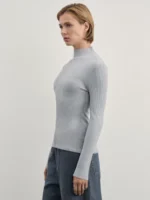 Джемпер пэчворк с воротником стойкой