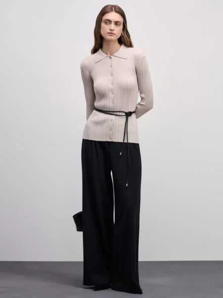 Джемпер-поло из вискозы