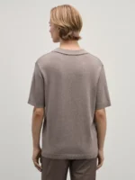 Джемпер поло из вискозы с короткими рукавами