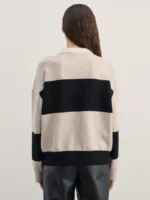 Джемпер-поло в полоску с добавлением шерсти