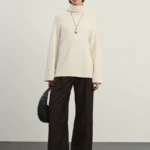 Джемпер с воротником из вискозы