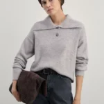 Джемпер с воротником поло