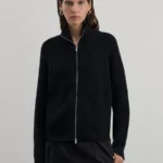 Джемпер в риб на молнии