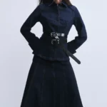 Джинсовая юбка годе