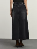 Джинсовая юбка макси