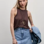 Джинсовая юбка мини