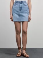 Джинсовая юбка мини