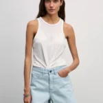 Джинсовые шорты mom fit