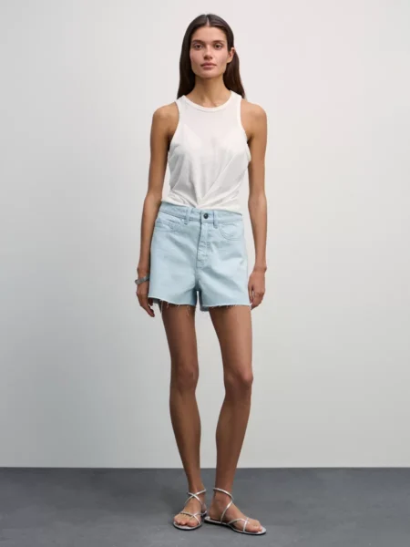 Джинсовые шорты mom fit