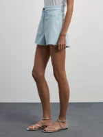 Джинсовые шорты mom fit