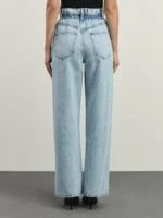 Джинсы baggy с резинкой в поясе