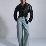 Джинсы barrel с высокой посадкой