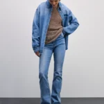 Джинсы bootcut с высокой посадкой