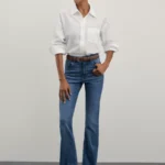 Джинсы bootcut со средней посадкой