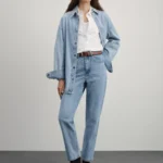 Джинсы mom fit с высокой посадкой