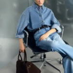 Джинсы straight с высокой посадкой