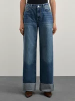 Джинсы wide leg со средней посадкой