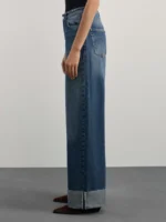 Джинсы wide leg со средней посадкой