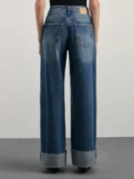 Джинсы wide leg со средней посадкой