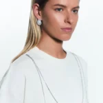 Футболка из хлопка со стразами