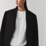 Футболка с верхним слоем из органзы с принтом