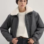 Куртка-бомбер женская утепленная