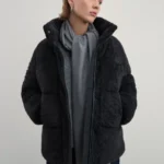 Куртка из искусственного меха с воротником-стойкой