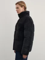 Куртка из искусственного меха с воротником-стойкой