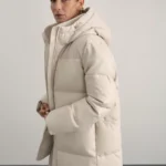 Куртка из искуственной кожи с капюшоном