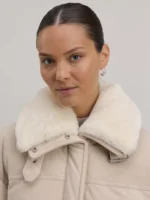 Куртка из вельветовой ткани со съемным воротником