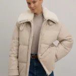 Куртка из вельветовой ткани со съемным воротником