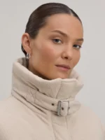 Куртка из вельветовой ткани со съемным воротником