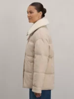 Куртка из вельветовой ткани со съемным воротником