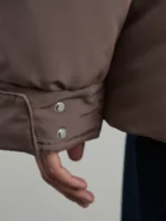 Куртка со съемным меховым воротником