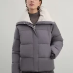 Куртка женская с контрастным воротником