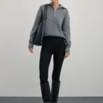 Легинсы со штрипками из вискозы