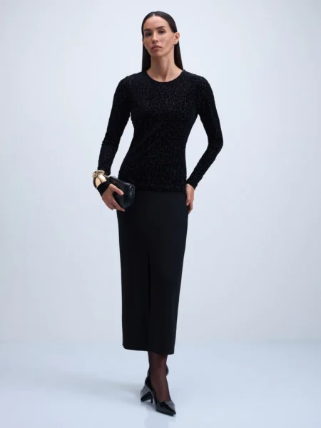 Лонгслив с анималистичным принтом