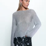 Лонгслив с люрексом