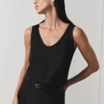 Майка из вискозы на подкладке