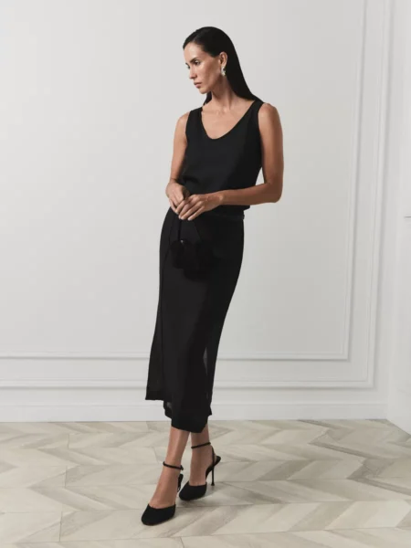 Майка из вискозы на подкладке