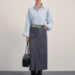 Миди юбка прямого силуэта