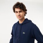 Мужская флисовая толстовка Lacoste на молнии