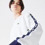 Мужская флисовая толстовка Lacoste с круглым вырезом