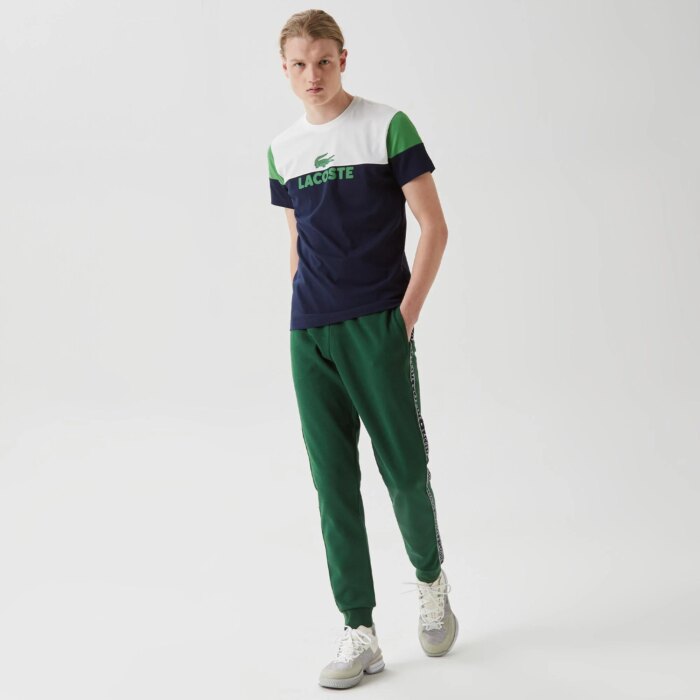 Мужская футболка Lacoste Slim Fit с круглым вырезом